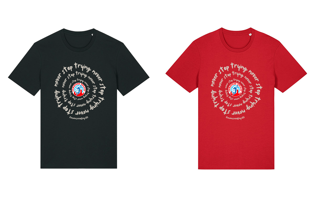 T-shirt never stop trying